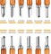 20 Pieces Wood Carving Knife Set - Hand Carving Tool Set for DIY Sculpture Carpenter Experts & Beginners